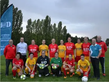  ??  ?? Depuis la rentrée, une équipe fémine a été créée au club de football Ponthierry US