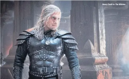  ?? ?? Henry Cavill in The Witcher.