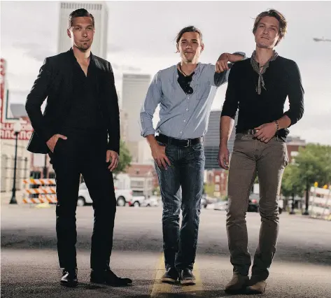  ?? PHOTOS: SHANE BEVEL/THE WASHINGTON POST ?? Brothers Isaac, left, Zachary and Taylor Hanson brew, market and sell their own line of beer.