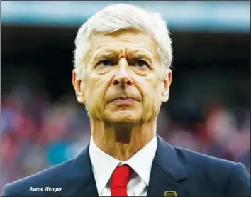  ??  ?? Asene Wenger