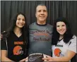  ?? SUBMITTED ?? Bob Berwald will be coaching his daughters Breanna and Alexis, as well as others from Mentor, in a high school girls flag football league.