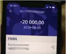  ??  ?? Mannen förde under hot över 20 000 kronor.