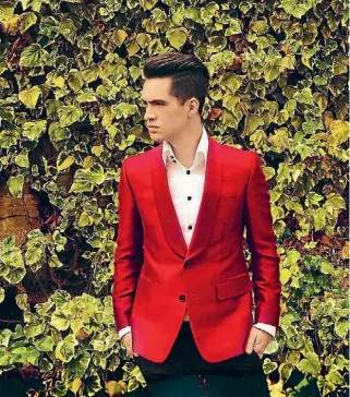 ??  ?? Brendon Urie’s ditched the heavy stage makeup and showman’s top hat for a return to the basics.