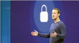  ?? —AP ?? ANOTHER BREACH The account of Facebook cofounder Mark Zuckerberg was also one of those breached by hackers.