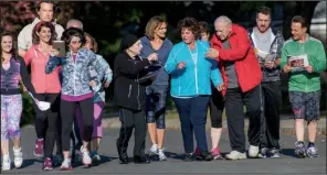  ??  ?? The gang’s all here (again): Cousin Nikki (Gia Carides), Toula (Nia Vardalos), Ian (John Corbett), Aunt Voula (Andrea Martin), Uncle Taki (Gerry Mendicino), Aunt Freida (Maria Vacratsis), Mana-Yiayia (Bess Meisler), Athena (Stavroula Logothetti­s),...