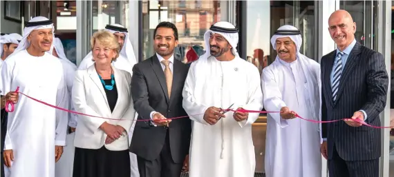  ?? Sheikh Ahmed bin Saeed Al-Maktoum officially inaugurate­d Aloft Dubai South hotel on Wednesday. ??