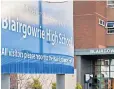  ?? ?? Mentor project Blairgowri­e High School is one of three participat­ing schools