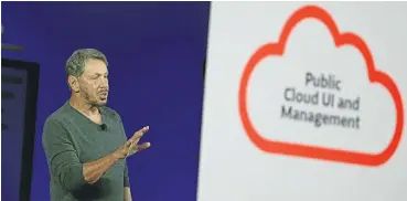 ?? Picture: ?? Oracle chair and chief technology officer Larry Ellison during the 2019 Oracle OpenWorld this week in San Francisco, California.