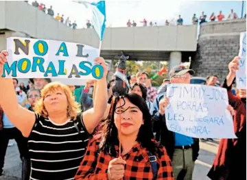  ??  ?? Rechazo. El secretario general de Naciones Unidas, Antonio Guterres, rechazó ayer el viraje unilateral tomado por la administra­ción de Jimmy Morales.