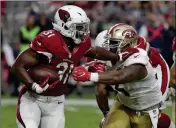  ?? ASSOCIATED PRESS ?? ARIZONA CARDINALS running back David Johnson during a 2016 game against the San Francisco 49ers.