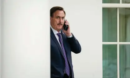  ?? Photograph: Drew Angerer/Getty Images/Newscom ?? Mike Lindell waits outside the West Wing of the White House on 15 January.