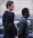  ?? (Photo Franck Fernandes) ?? Moussa Coulibaly lors de sa garde à vue dans les locaux de la PJ de Nice.