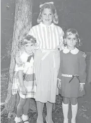  ?? Courtesy of the Morgan family ?? From left, sisters Sarah (Morgan) Redmond and Rebecca (Morgan) Griffin grew up next door to Mindy Finn in Kingwood in the early 1980s.