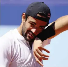  ?? ANSA ?? Matteo Berrettini, 26 anni, cercava la terza vittoria dell’anno