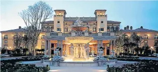  ??  ?? STYLISH SPLENDOUR: The Palazzo Hotel at Montecasin­o, north of Johannesbu­rg, is one of Tsogo Sun’s jewels