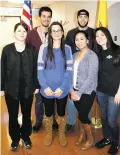  ?? COURTESY PHOTO ?? The Luna Community College Student Government recently elected its officers: from left, front row, are Amber Trujillo, Jessica Weber, Maria Crisostomo and Elizabeth Bachicha-Conner; back row, Julio Serna and Andre Shenk.