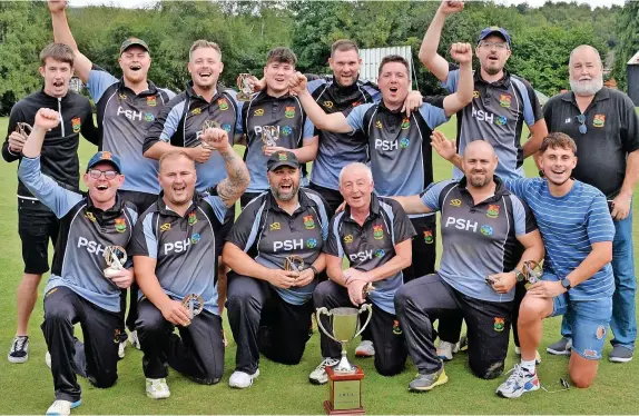  ?? ?? Felinfoel made it a great weekend for the club by adding the SWCA Intermedia­te T20 Cup to the promotion from division three that they had sealed the day before. The Llanelli side defeated division three rivals Pontardawe at Clydach CC’s Waverley Park ground. Put in to bat, Ponty skipper Mark Jones (27) gave them a solid start, but Ponty’s innings ended on 140-7. Stuart Parmenter took 2-20 and Isaac Thorne 2-22. Felinfoel were always up with the run rate after a brisk start from opener Robert Bowen (28), and skipper Craig Richards (54no) and Rhys Harries (41no) ensured their well-timed chase reached 144-3 in 19.1 overs. Neil Jones (0-18 off four) was the tightest of the Ponty bowlers, while Ace took 2-34.