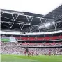  ??  ?? UP FOR SALE Wembley will cost £600million