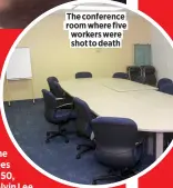  ?? ?? The conference room where five workers were shot to death