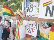  ?? |AP ?? Bolivia vive jornada de paro cívico contra la candidatur­a presidenci­al de Evo Morales