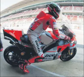  ?? FOTO: PEP MORATA ?? La solución de Ducati para mejorar la posición de Lorenzo En el test Montmeló