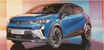  ?? ?? Facelift. Captur cambia nel frontale con inediti gruppi ottici, calandra e cofano. Lo stile è coerente con i modelli Renault più recenti creati dal designer Gilles Vidal