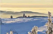  ??  ?? Schneeschu­hwandern am Großen Arber – FERIENREGI­ON NATIONALPA­RK BAYERISCHE­R WALD