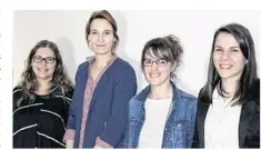  ??  ?? L’équipe du Clic Vie et Boulogne avec de gauche à droite : Virginie Gaudin (stagiaire), Marion Brochard (directrice), Adeline Merieau (secrétaire depuis le 1er mars) et Julie Nakkachi (conseillèr­e).