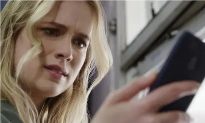  ??  ?? Elizabeth Lail in Countdown. There are just too many scenes where characters act with utterly illogical idiocy. Photograph: AP
