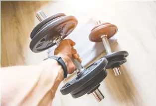  ?? GETTY IMAGES/ISTOCK PHOTO ?? Time will tell whether people continue to work out at home or return to the gym.