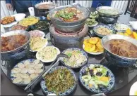  ?? PROVIDED TO CHINA DAILY ?? Liugou village in Yanqing district attracts visitors with its homemade delicacies.