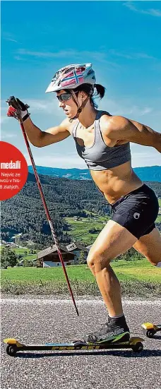  ?? ?? Svaly Marit Björgenová nesla poznámky o své muskulatuř­e těžce. Byly zdrojem pochybnost­í o dopingu a dotýkaly se jí jako ženy.