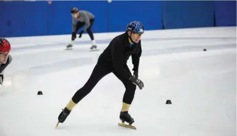  ?? NICK KOZAK/TORONTO STAR PHOTOS ?? After watching Canada’s Olympic short-track speedskati­ng team with awe for more than two decades, Bob Bach decided it wasn’t too late to learn.