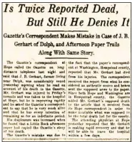  ?? (Arkansas Democrat-Gazette) ?? Story from the April 21, 1921, Arkansas Gazette. Staff writer Fletcher Chenault covered the tornado.