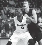  ?? File photo by Louriann Mardo-Zayat / lmzartwork­s.com ?? Ben Bentil (0) opted to stay in the NBA Draft Sunday afternoon.