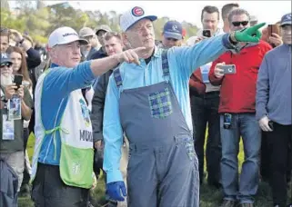  ?? Eric Risberg Associated Press ?? BILL MURRAY is shown in custom overalls that showcase the Murray family tartan.