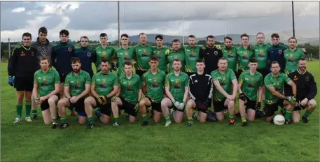  ??  ?? The Hollywood footballer­s who face Avoca in the Philip Doyle Junior ‘B’ Football Championsh­ip final this Saturday.