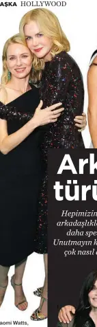  ??  ?? Naomi Watts, Nicole Kidman. Salma Hayek, Penélope Cruz. Eva Longoria, Victoria Beckham. Martha Stewart, Snoop Dogg. Jennifer Aniston, Courteney Cox, Lisa Kudrow. Emma Stone, Jennifer Lawrence.