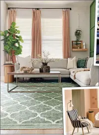  ?? ?? Terali ivy green rug from £99 for 60x90cm to £679 for 275x365cm (ruggable.co.uk)
