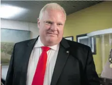  ?? CHRIS YOUNG/THE CANADIAN PRESS ?? Now back at work, Toronto Mayor Rob Ford faces allegation­s of inappropri­ate behaviour during his recent stint in rehab.