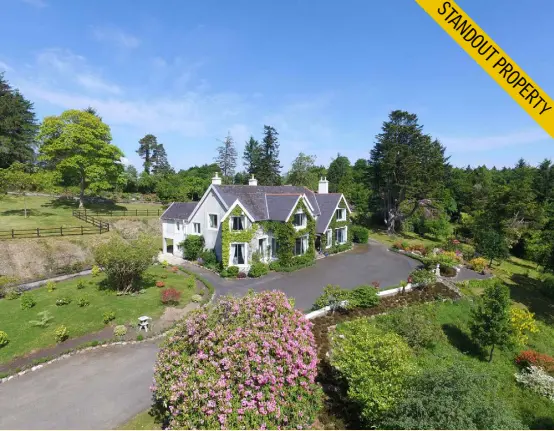  ??  ?? Fresh to market this week, quoting €2.75m, is former President Mary Robinson and husband Nick’s Mayo home — Massbrook House, a fine Victorian property on 113 acres along the shores of Lough Conn. The couple bought the house in 1994 towards the end of...