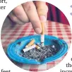  ??  ?? Smokers are twice as likely to lose their sight