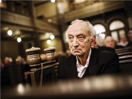  ?? Bild: JENNY INGEMARSSO­N ?? ÖVERLEVDE FÖRINTELSE­N. Peter Kádár berättar att hans liv var likt Anne Franks. Skillnaden var att han klarade sig.