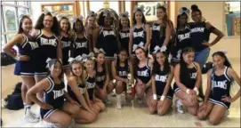  ?? SUBMITTED PHOTOS ?? Pottstown cheerleade­rs