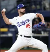  ?? CHUNG SUNG-JUN – GETTY IMAGES ?? J.P. Feyereisen, who was recalled on Saturday, pitched one inning for the Dodgers during their opening series in Seoul.