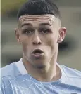  ??  ?? 0 Phil Foden: New arrival.