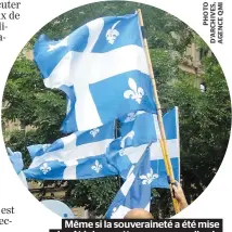  ??  ?? Même si la souveraine­té a été mise de côté dans cette campagne, elle n’a pas permis de faire des débats plus profonds sur les autres enjeux.