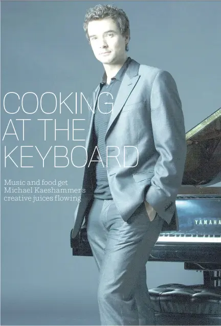  ??  ?? Pianist Michael Kaeshammer has recorded a solo instrument­al album titled The Pianist in his home on Vancouver Island.