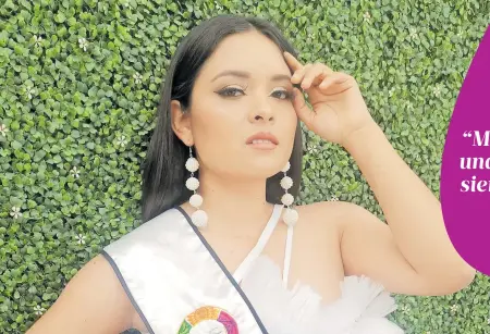  ?? /RUTH PADILLA ?? Representa­rá a Tlaxcala en Miss México Turismo 2022
