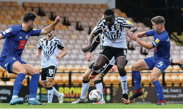  ??  ?? MEMORIES: Midfielder Manny Oyeleke says he has made some lifelong friends at Port Vale after his exit from the club earlier this week.